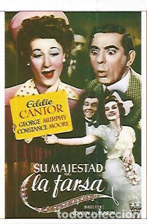 Postales: CROMO CINE 1434: SU MAJESTAD LA FARSA - Varios