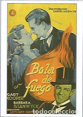 Postkarten: CROMO CINE 1453: BOLA DE FUEGO - Varios