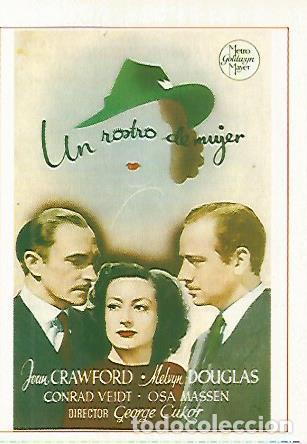 Postkarten: CROMO CINE 1494: UN ROSTRO DE MUJER - Varios