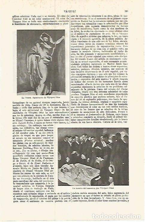 Cartoline: LAMINA ESPASA 17366: La Danza y La muerte del maestro por Vazquez Diaz - Varios