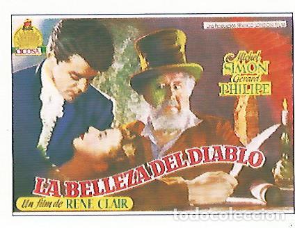 Postales: CROMO CINE 1527: LA BELLEZA DEL DIABLO - Varios