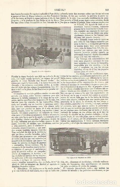 Postales: LAMINA ESPASA 17388: Lando y Rippert en Madrid en 1882 - Varios