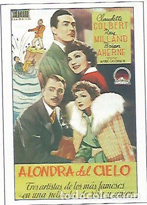 Postales: CROMO CINE 1514: ALONDRA DEL CIELO - Varios