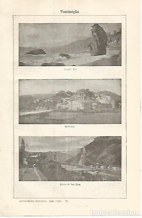 Postkarten: LAMINA ESPASA 17522: Ventimiglia - Varios