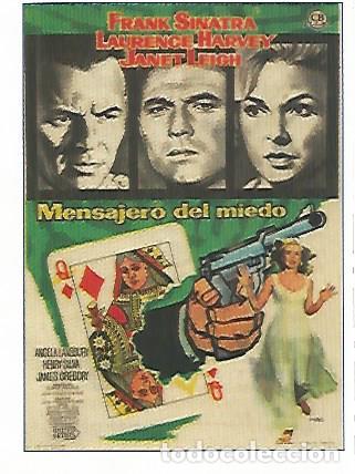 Postales: CROMO CINE 1551: MENSAJERO DEL MIEDO - Varios