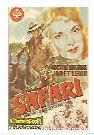 Postales: CROMO CINE 1555: SAFARI - Varios
