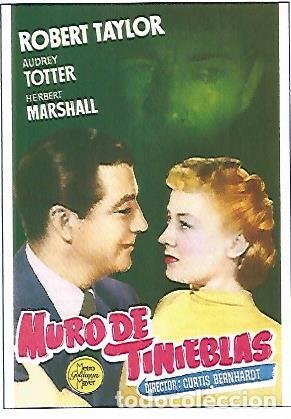 Postales: CROMO CINE 1535: MURO DE TINIEBLAS - Varios