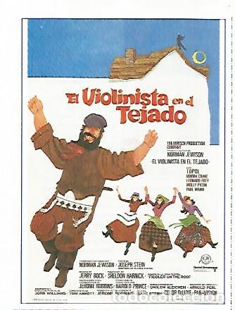 Postais: CROMO CINE 1542: EL VIOLINISTA DEL TEJADO - Varios
