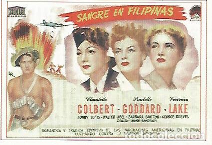 Postales: CROMO CINE 1586: SANGRE EN FILIPINAS - Varios