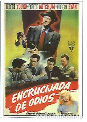Postales: CROMO CINE 1591: ENCRUCIJADA DE ODIOS - Varios