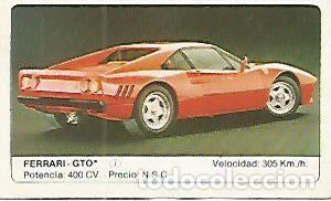 Postales: CROMO 253 ALBUM COCHES MOTOR 16: FERRARI - GTO - Varios