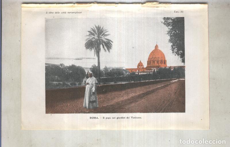 Postcards: Lamina 03: Roma, il papa nei giandini del vaticano - varios
