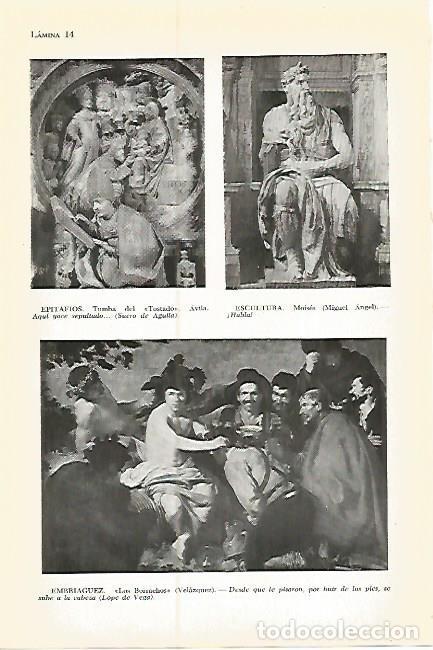 Postales: LAMINA 05356: Moises por Miguel Angel y Los Borrachos de Velazquez - Varios