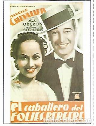 Cartes Postales: CROMO CINE 1816: EL CABALLERO DEL FOLIES BERGERE - Varios