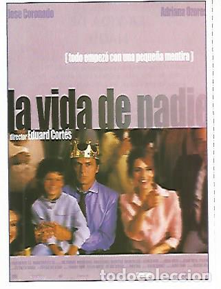 Cartes Postales: CROMO CINE 1800: LA VIDA DE NADIE - Varios