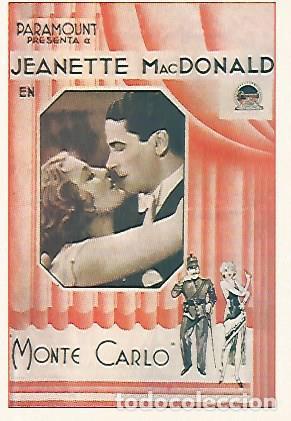 Cartes Postales: CROMO CINE 1827: MONTECARLO - Varios