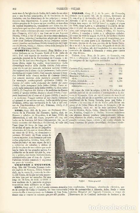 Postais: LAMINA ESPASA 12101: Vista general de Ugijar Granada - Varios