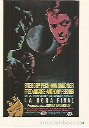 Cartes Postales: CROMO CINE 1837: LA HORA FINAL - Varios