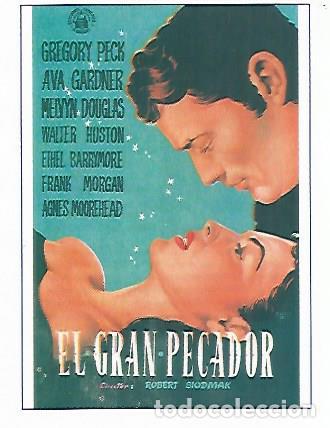 Cartes Postales: CROMO CINE 1872: EL GRAN PECADOR - Varios