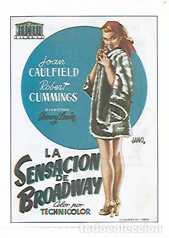 Cartes Postales: CROMO CINE 1882: LA SENSACION DE BROADWAY - Varios