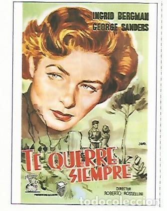 Cartes Postales: CROMO CINE 1860: TE QUERRE SIEMPRE - Varios
