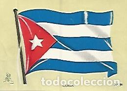 Postcards: CROMO COLECCION UNIVERSAL 1930: BANDERA CUBA. Numero 91 - Varios