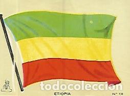 Cartoline: CROMO COLECCION UNIVERSAL 1945: BANDERA ETIOPIA. Numero 131 - Varios