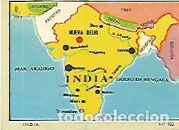 Cartoline: CROMO COLECCION UNIVERSAL 1967: INDIA. Numero 182 - Varios