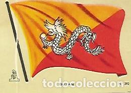 Cartoline: CROMO COLECCION UNIVERSAL 2046: BANDERA BUTAN. Numero 392 - Varios