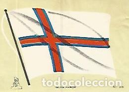 Cartoline: CROMO COLECCION UNIVERSAL 2050: BANDERA ISLAS FEROE. Numero 398 - Varios
