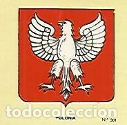 Postkarten: CROMO COLECCION UNIVERSAL 2171: ESCUDO POLONIA. Numero 301 - Varios