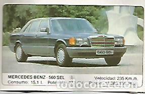 Postales: CROMO 330 ALBUM COCHES MOTOR 16: MERCEDES BENZ 560 SEL - Varios