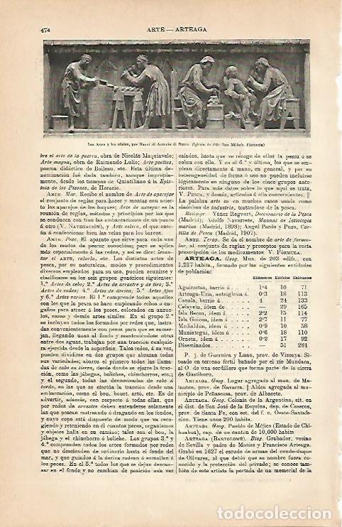 Cartes Postales: LAMINA ESPASA 5625: Las Artes y los oficios. Florencia - Varios Autores