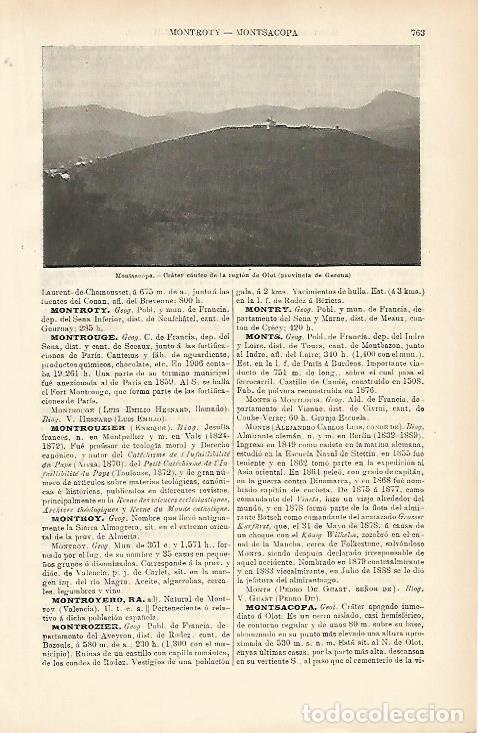 Postkarten: LAMINA ESPASA 8699: Volcan de Olot Girona - Varios