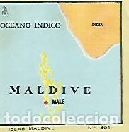 Postkarten: CROMO COLECCION UNIVERSAL 2210: MAPA ISLAS MALDIVAS. Numero 401 - Varios