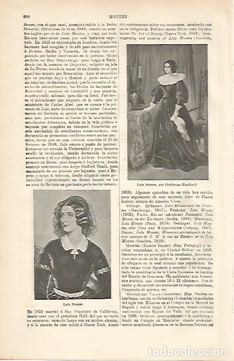 Cartes Postales: LAMINA ESPASA 8647: Lola Montes por G. Kanlbach - Varios