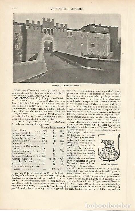 Cartoline: LAMINA ESPASA 8685: Puerta del Castillo de Montorio Burgos - Varios