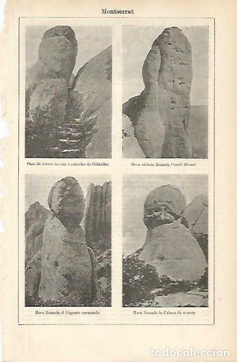 Postcards: LAMINA ESPASA 8708: Rocas de Montserrat Barcelona - Varios
