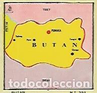 Postkarten: CROMO COLECCION UNIVERSAL 2205: MAPA BUTAN. Numero 391 - Varios