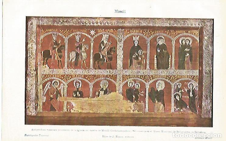 Cartes Postales: LAMINA ESPASA 8818: Antipendium romanico del Caserio de Mosoll (Cerde&ntilde;a espa&ntilde;ola) - Varios