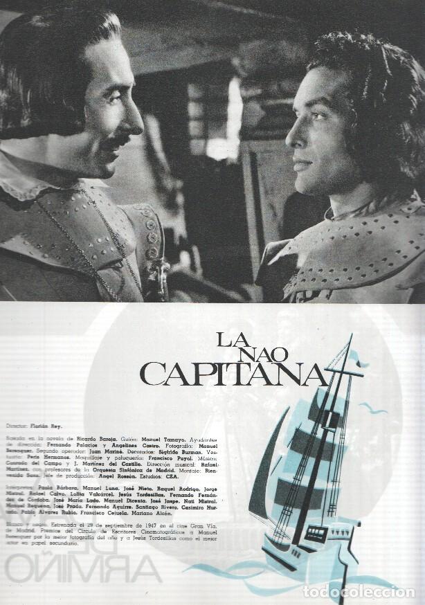 Postkarten: Ficha cine Suevia Films: La nao capitana y La dama de armi&ntilde;o - varios