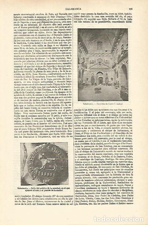 Postales: LAMINA ESPASA 18160: Sacristia de Santo Domingo en Salamanca - Varios
