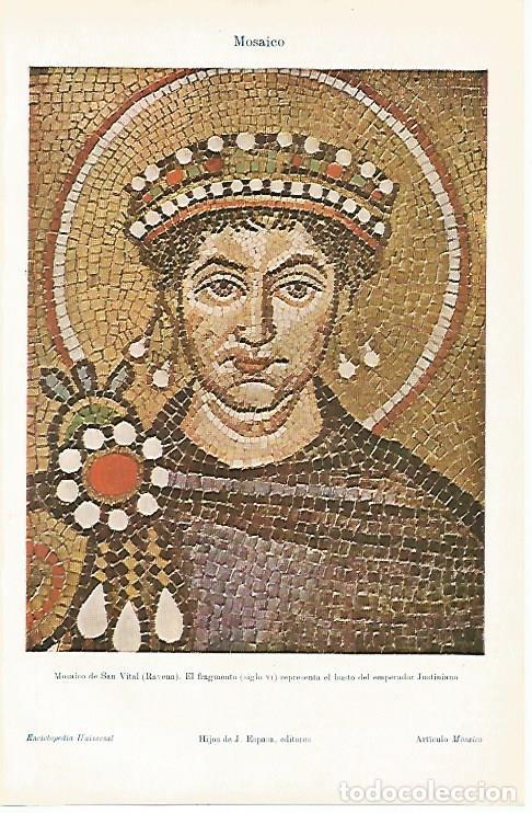 Cartoline: LAMINA ESPASA 8797: Mosaico de Justiniano en San Vital de Ravena - Varios
