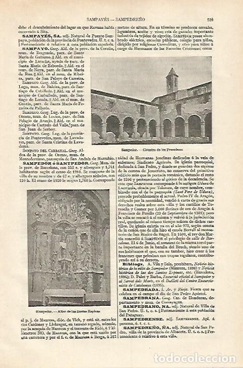 Postcards: LAMINA ESPASA 18251: Claustro de los Franciscanos en Sampedor Barcelona - Varios