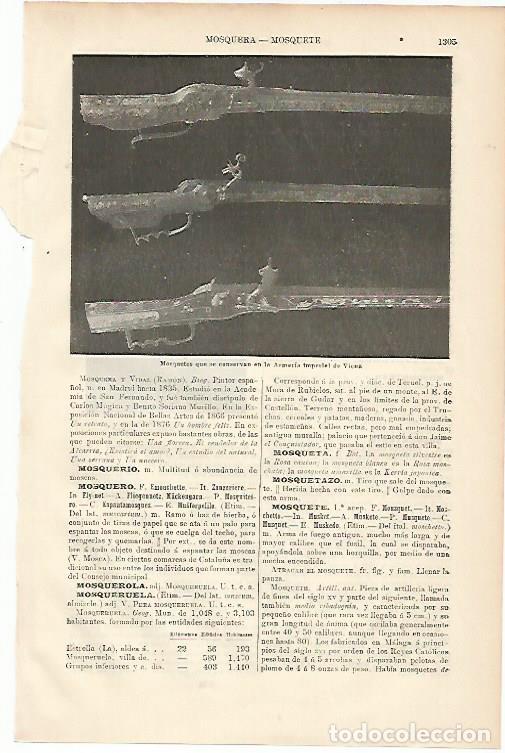 Postkarten: LAMINA ESPASA 8820: Mosquetes de la Armeria Imperial de Viena - Varios