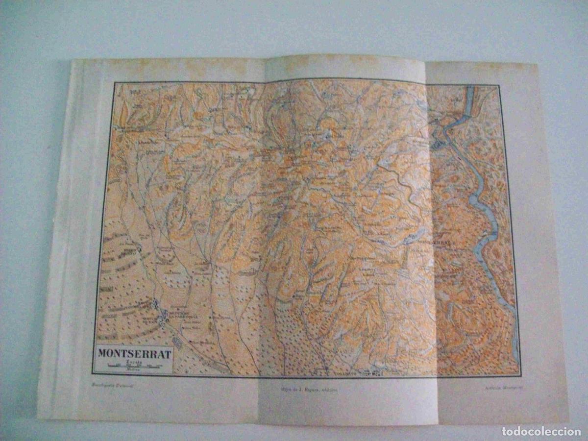 Postais: LAMINA ESPASA 8704: Mapa de Montserrat Barcelona - Varios