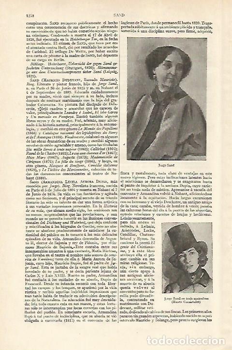 Postcards: LAMINA ESPASA 18417: George Sand - Varios