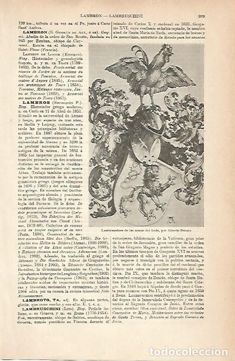 Cartes Postales: LAMINA ESPASA 8938: Lambrequines de las armas de Leon por Durero - Varios