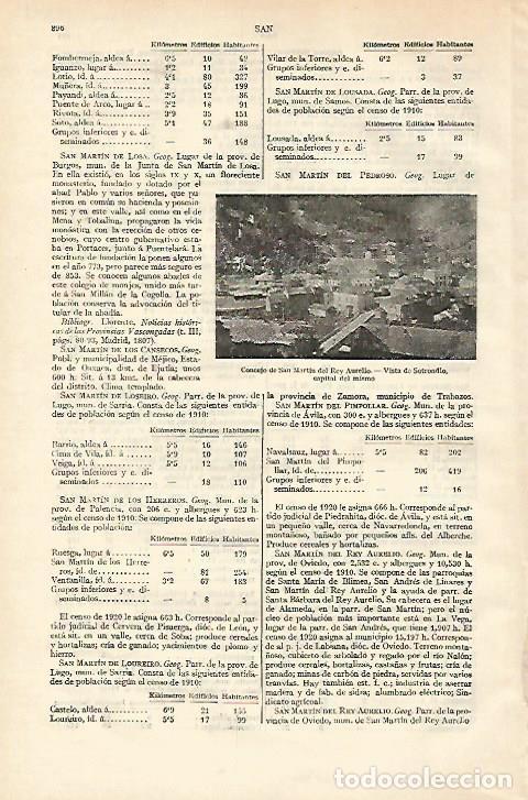 Postkarten: LAMINA ESPASA 18341: Concejo de San Martin del Rey Aurelio Oviedo - Varios