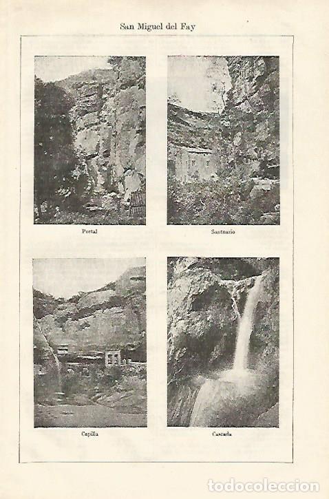 Postales: LAMINA ESPASA 18352: Sant Miquel del Fai Barcelona - Varios